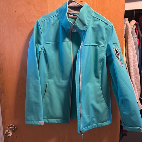 Turquoise women’s jacket - Picture 1 of 4